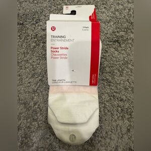 Lululemon Power Stride Tab Socks 3 Pack Womens Size M Training Athletic Socks